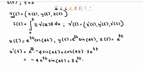 consider-the-curve-r-3t-3t-e-cos4t-e-sin4t-e3t-compute-the-arclength-function-st-with-initial-point-t-0-84216