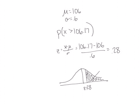 the-lengths-of-lumber-a-machine-cuts-are-normally-distributed-with-a-mean-of-106-inches-and-a-standard-deviation-of-06-inch-a-what-is-the-probability-that-a-randomly-selected-board-cut-by-th-20484