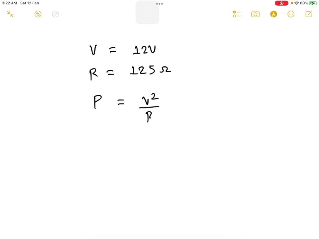 SOLVED A 72.3 ohm resistor is put into a circuit with a 13 volt