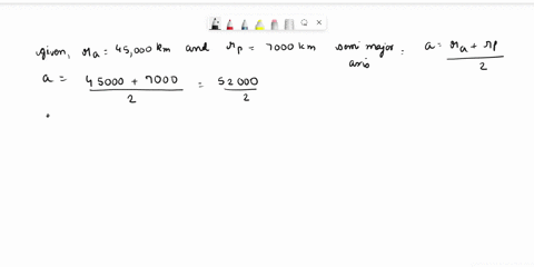 the-apogee-and-perigee-distances-of-a-satellite-orbiting-in-an-elliptical-orbit-are-45000-km-and-7000-km-respectivelydetermine-the-semi-major-axis-of-the-elliptical-orbit-orbit-eccentricity-1754