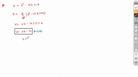 point-suppose-that-particle-moves-according-to-the-law-of-motion-s-0-12t-17-t2-0-a-find-the-velocity-at-time-vt-2t-12-b-what-is-the-velocity-after-seconds-velocity-after-3-seconds-particle-i-74748