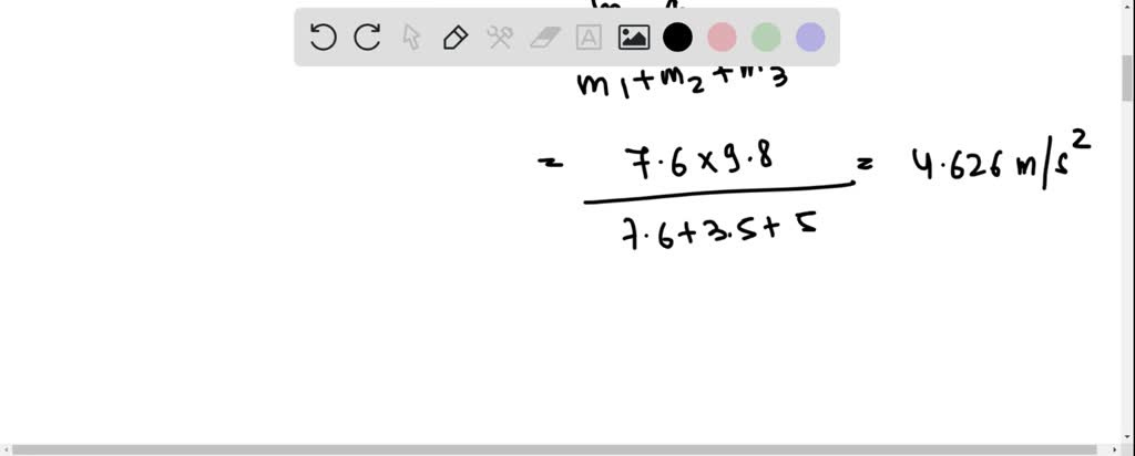 SOLVED: As shown in the figure, two masses, m1=3.50 kg and m2=5.00 kg ...