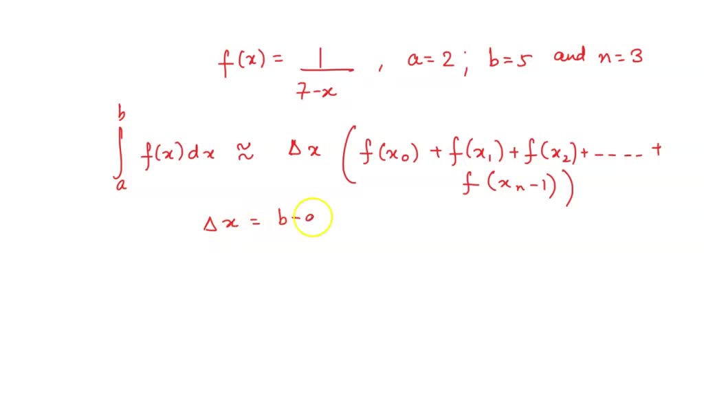 SOLVED: 2*06 Left right Riemann sums Approximate the area between the x ...