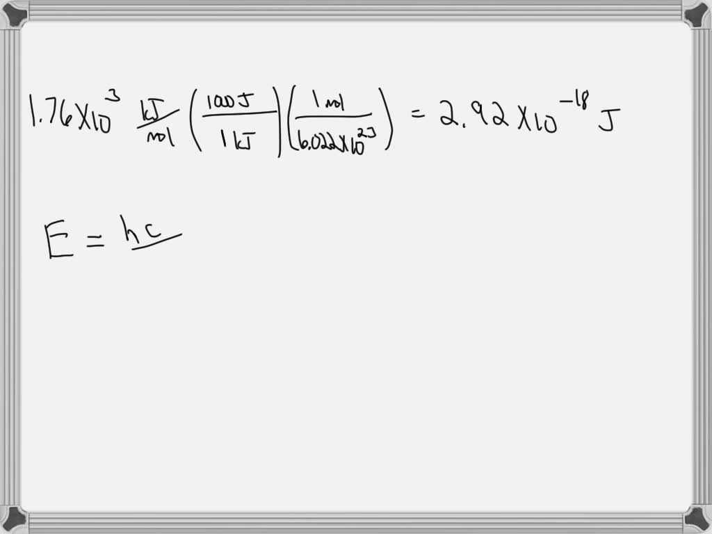 SOLVED: Determine the LONGEST wavelength of light required to remove an ...