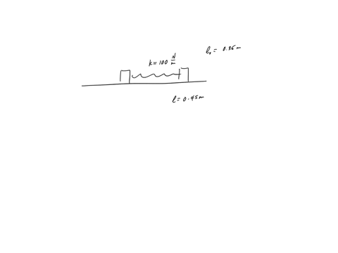 two-identical-metallic-blocks-resting-on-a-frictionless-horizontal-surface-are-connected-by-a-light-metallic-spring-having-the-spring-constant-1oonm-and-an-unstretched-length-of-036m-as-show-05404