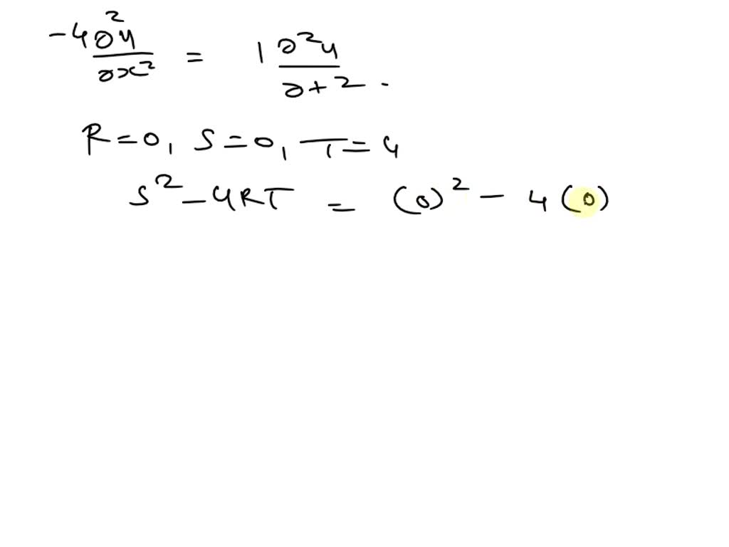 Solved For The Partial Differential Equation The Pde Is Check All