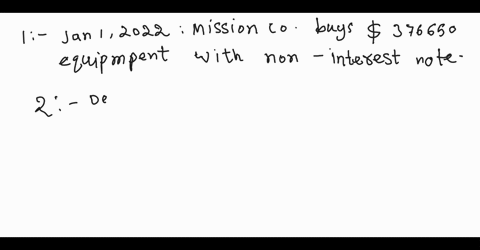 on-january-1-2022-mission-company-agreed-to-buy-some-equipment-from-anna-company-mission-company-signed-a-non-interest-bearing-note-agreeing-to-pay-anna-company-the-entire-500000-for-the-equ-8607