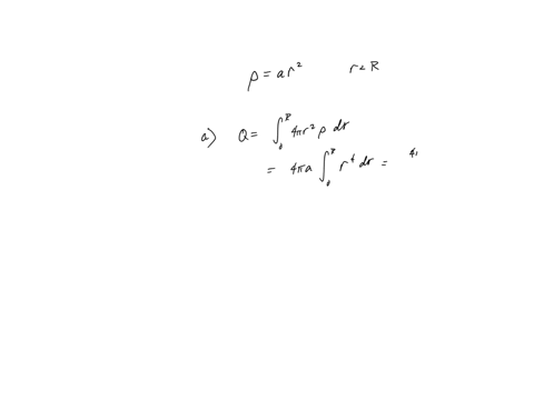a-non-conducting-solid-sphere-of-radius-r-has-a-volume-charge-density-that-is-proportional-to-the-distance-from-the-center-that-is-par2-for-r-r-where-a-is-the-constant-a-find-the-total-charg-14792