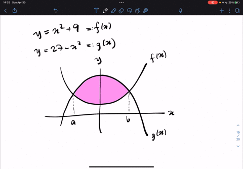 find-the-volume-of-the-solid-obtained-by-rotating-the-region-enclosed-by-the-curves-y-x-9-and-y-27-x2-about-the-x-axis_-use-symbolic-notation-and-fractions-where-needed-38253