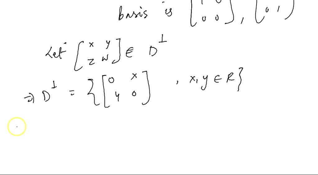 SOLVED Let M = M2,2 with inner product = tr((B^T)A). Find an