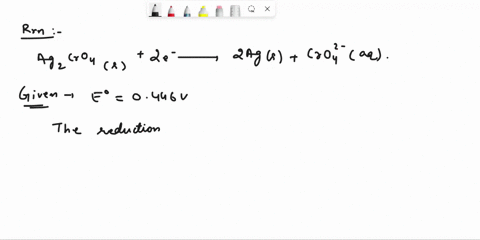 reference-electrodes-the-eo-value-for-the-following-reaction-is-0446-v-relative-to-the-standard-hydrogen-electrode-she-agzcr04s-2e-2ags-cr042-aq-a-chemist-wishes-to-determine-the-concentrati-10613