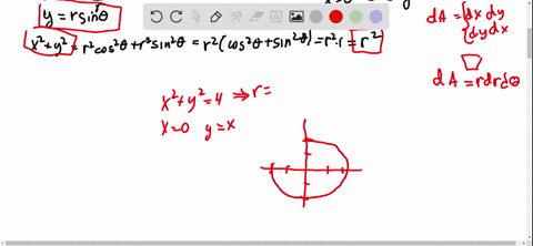 evaluate-the-given-integral-by-changing-to-polar-coordinates-iint_r-2x-y-da-where-r-is-the-region-in-the-first-quadrant-enclosed-by-the-circle-x2-y2-4-and-the-lines-x-0-and-y-x-2