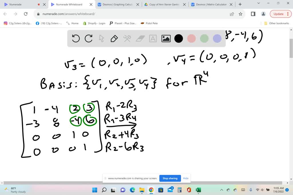 SOLVED (4 points) Find standard basis vector for R3 that can be added