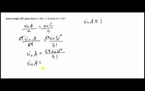 solve-triangle-abc-if-an-answer-does-not-exist-enter-dne-round-your-answers-to-one-decimal-place-a-69-c-51-c-51-a-b-b-74296