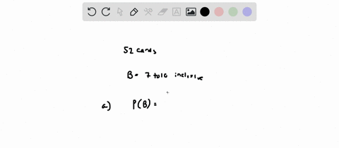 one-card-is-selected-at-random-from-an-ordinary-deck-of-52-playing-cards-events-a-b-and-c-are-defined-below-find-the-probabilities-for-parts-a-through-h-below-and-express-your-results-in-wor-95568