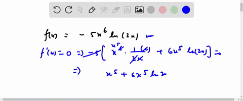 use-the-first-derivative-test-to-find-the-location-of-all-local-extrema-in-the-interval-02-for-the-function-given-below-fx5x6ln2x-if-there-is-more-than-one-local-maximum-or-local-minimum-wri-14193