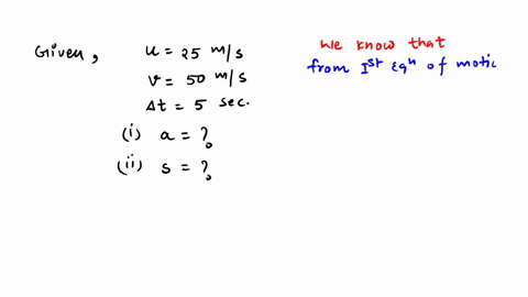 a-race-car-accelerates-uniformly-from-25-ms-to-50-ms-in-5-seconds-determine-the-acceleration-of-the-car-and-the-distance-traveled-5