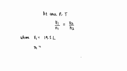 a-sample-containing-490-g-of-o2-gas-has-an-initial-volume-of-195-l-what-is-the-final-volume-in-liters-when-each-of-the-following-changes-occurs-in-the-quantity-of-the-gas-at-constant-pressure-and-temp