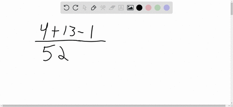 a-single-card-is-drawn-from-a-standard-52-card-deck-calculate-the-probability-and-odds-for-the-following-event-upper-a-king-or-heartheart-is-drawn-50592