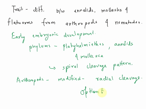 question-2-what-trait-defines-the-clade-that-contalns-flatworms-mollusks-and-annelids-and-distinguishes-from-tne-clade-ihat-conlains-arthropods-and-nomatodes-triploblastic-germ-layers-spiral-97168