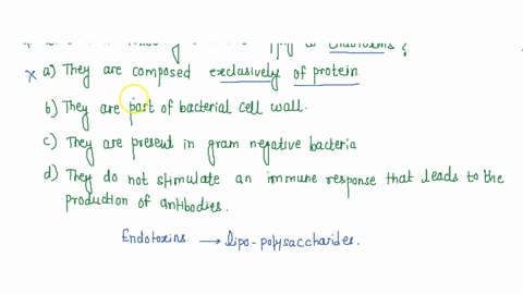 which-of-the-following-does-not-apply-to-endotoxins-they-are-composed-exclusively-of-protein-they-are-part-of-the-bacterial-cell-wall-they-are-present-in-gram-negative-bacteria-they-do-not-s-96281