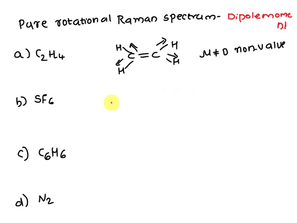 SOLVED: Which Of The Following Molecules May Show A Pure Rotational ...