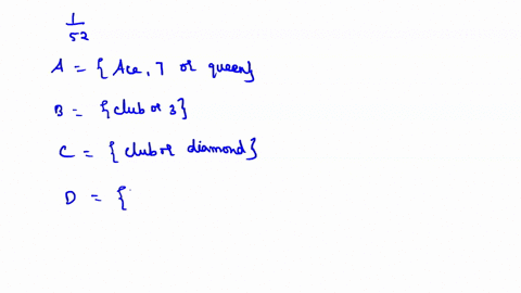 suppose-you-draw-one-card-at-random-from-a-standard-deck-of-52-cards-assume-the-cards-were-manufactured-to-ensure-that-each-outcome-is-equally-likely-with-a-probability-of-152-let-athe-card-90931