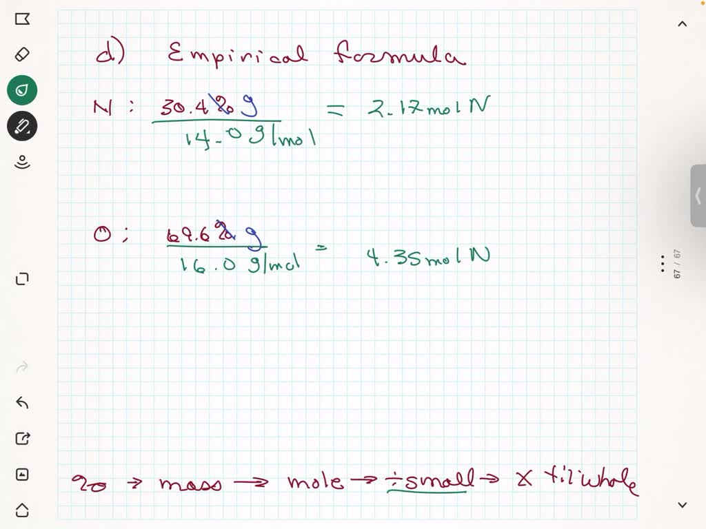 Nitrogen, when combined with oxygen, can form various oxides. 3.5 g of
