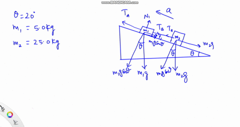 two-crates-are-being-pulled-up-a-ramp-with-inclination-angle-0200-using-two-ropes-a-and-assume-that-the-ropes-are-massless-mi-the-masses-of-the-crates-are-m1-50-kg-and-rough-mz-mz-250kg-the-87265