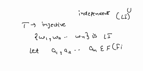 let-vw-be-vector-spaces-over-the-same-scalar-field-f-suppose-that-v-is-finite-dimensional-and-that-01-vmn-is-a-basis-for-v-let-t-lvw-and-define-u1-tv1-wm-tvm-prove-that-t-is-injective-iff-w1-16867