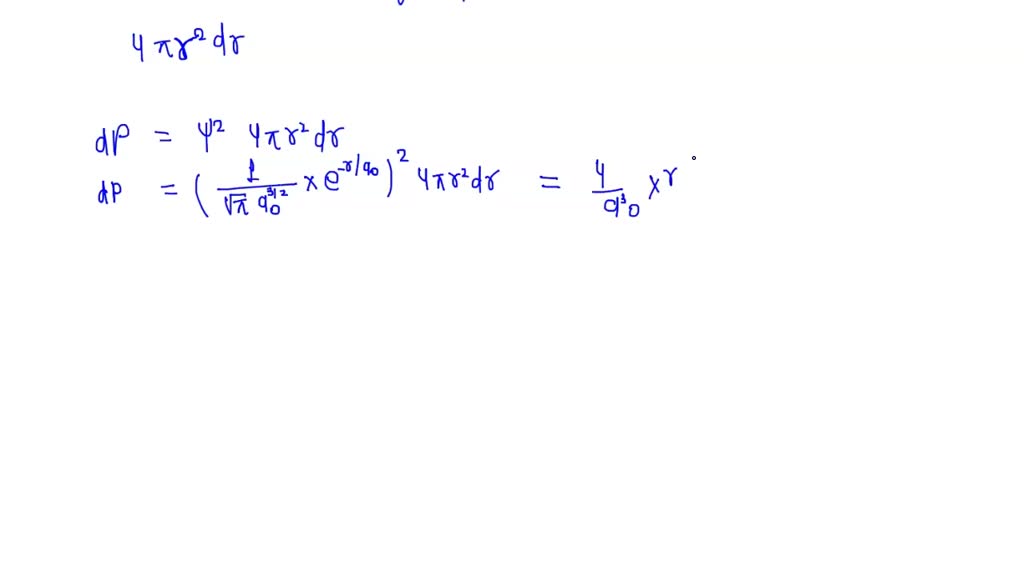 SOLVED: Show that the most probable value of the radius r for the 1 s ...