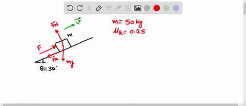 50-kg-block-rests-on-rough-plane-inclined-30-with-the-horizontal-the-coelficient-of-sliding-iriction-between-block-and-plane-is-25-what-force-parallel-t0-the-plane-required-t0-keep-ihe-block-09036