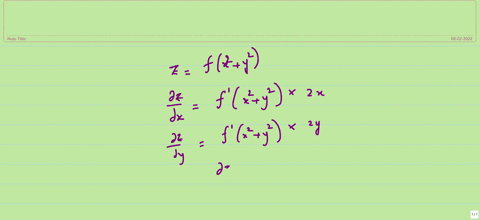 1-find-a-pde-whose-solution-is-z-fx2-y2-2-find-a-pde-satisfied-by-z-fxgy-note-pde-partai-differential-equation-83732