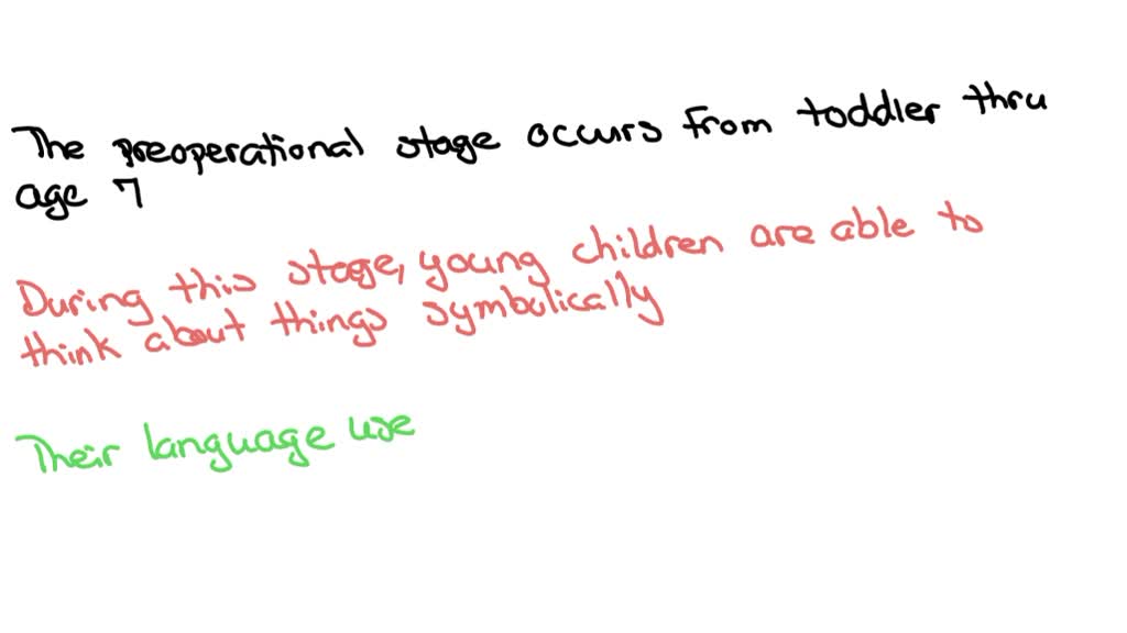 describe piaget's preoperational stage of development