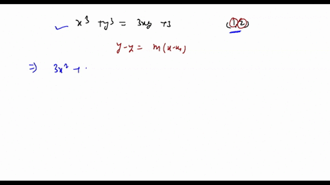 find-the-tangent-line-to-the-curve-x3y3-3xy3-at-point-1-2-40967