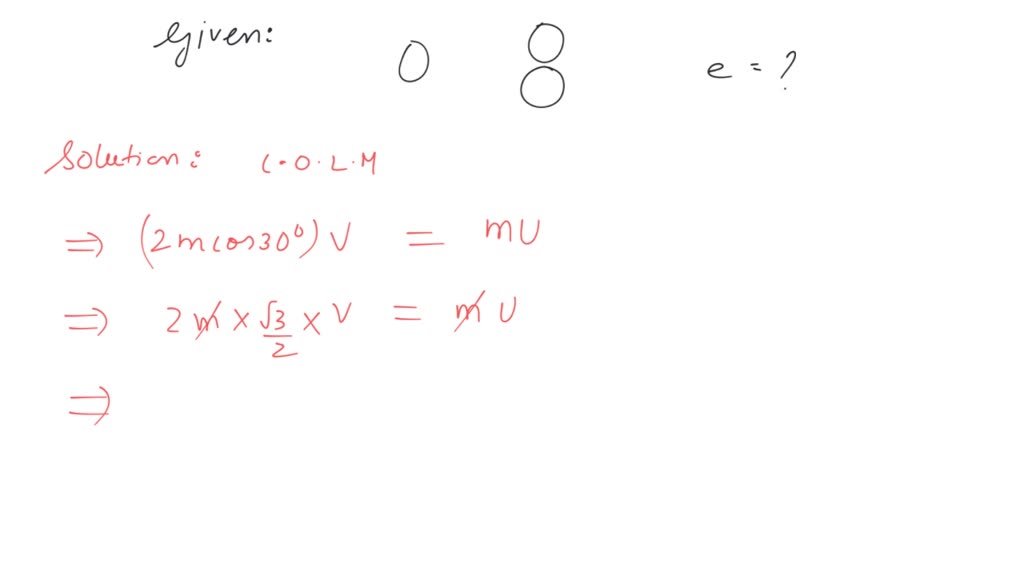 SOLVED Two identical billiard balls are in contact on a table. A third identical ball strikes