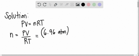 how-many-moles-of-gas-are-present-in-a-sample-of-an-ideal-gas-whose-volume-is-9102-at-atemperature-of-730-cand-pressure-of-696-atm-96185