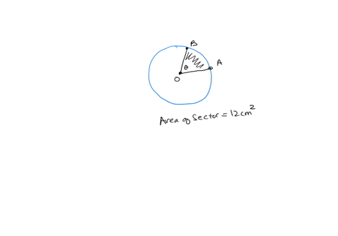 the-following-diagram-shows-a-circle-with-a-centre-0-and-radius-r-cm-7-mar-diagram-not-to-scale-b-the-points-a-and-b-lie-on-the-circumference-of-the-circle-and-aob-0_-the-area-of-the-shaded-37446