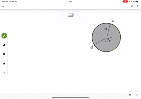the-sector-aob-is-described-by-aob-and-the-radius-of-circle-o-find-the-length-of-arc-ab-leave-answers-in-terms-of-if-aob-240-and-r-12-then-the-arc-length-is-48127