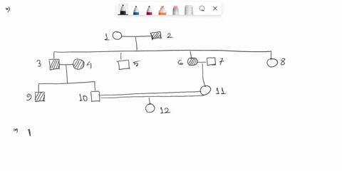 pedigree-of-a-family-with-rare-genetic-disorder-is-shown-use-the-pedigree-to-determine-the-mode-of-inheritance-of-the-disorder-autosomal-dominant-autosomal-recessive-sex-linked-recessive-sex-69894