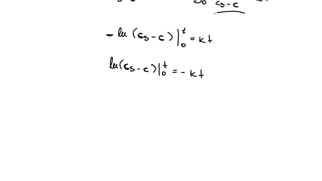 SOLVED: The Noyes-Whitney equation for the dynamics of the drug ...