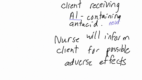 client-is-receiving-an-aluminum-containing-antacid-the-nurse-will-inform-the-client-to-watch-for-which-possible-adverse-effects-125-points-diarrhea-constipation-nausea-abdominal-cramping
