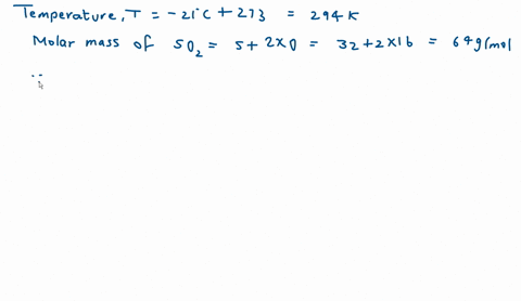 what-is-the-density-in-gl-of-so2-gas-at-21-oc-and-0868-atm