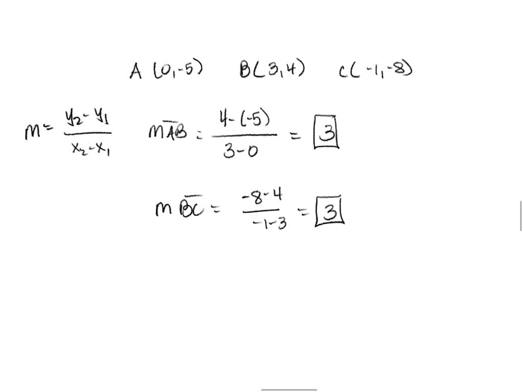 SOLVED: (a), three points A, B, and C are specified. Determine whether ...