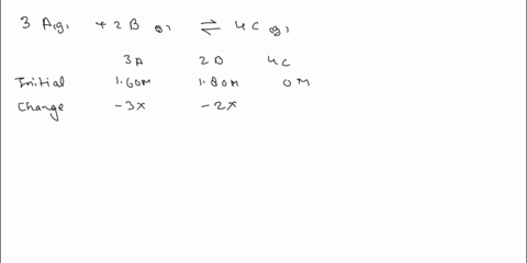 at-a-certain-temperature-this-reaction-establishes-an-equilibrium-with-the-given-equilibrium-constant-kc-3ag-2bg-4cg-kc-153-1031-if-at-this-temperature-160-mol-of-a-and-360-mol-of-b-are-plac-07228