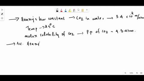 the-henrys-law-constant-for-co2-in-water-is-34x10-2-matm-at-25oc-calculate-the-molar-solubility-of-co2-in-water-if-the-partial-pressure-of-co2-is-45-atm-16646