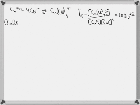 a-solution-contains-2210-3-m-in-cu2-and-33m-in-licn-if-the-kf-for-cucn4-is-a0-1025-how-much-copper-ion-remains-at-equilibrium-61061