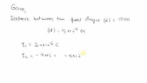 1-two-point-charges-separated-by-15-cm-have-charge-values-of-20-c-and-40-c-respectively-a-what-is-the-magnitude-of-the-electric-force-between-them-b-is-it-an-attractive-or-repulsive-force-ke-18515