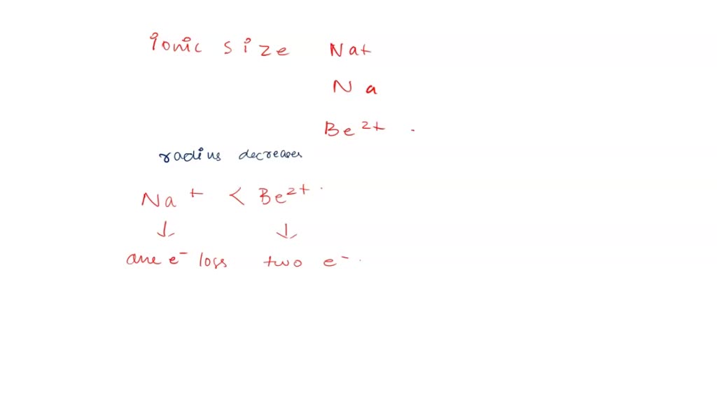 SOLVED: the radius of Na+ cations is less than that Na atom . give reason