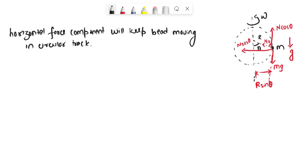 SOLVED 3. A bead of mass m 1S constrained to move on a hoop of radlus